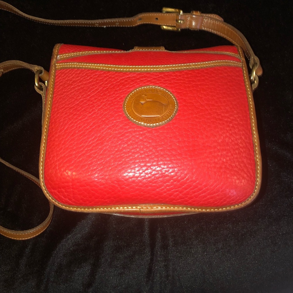 Vintage Dooney & Bourke All-Weather Leather Equestrian Crossbody Bag